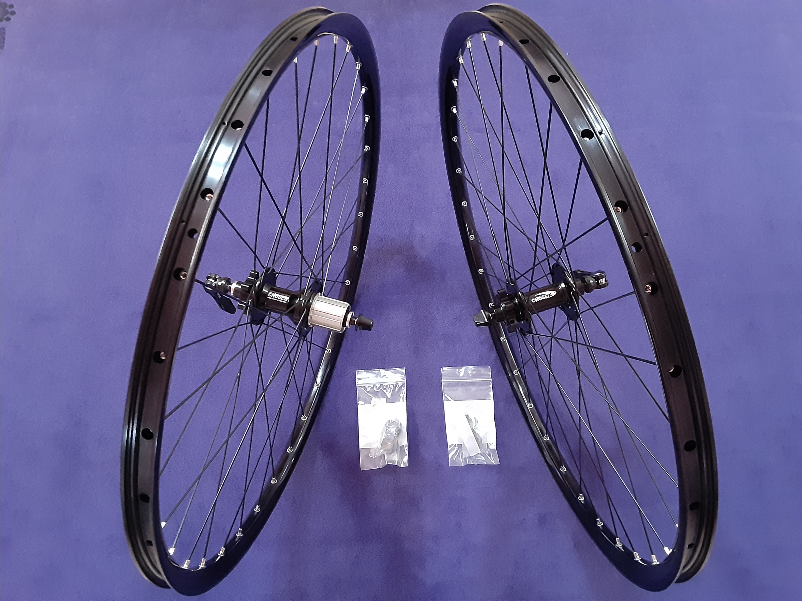 27.5 (650B x 18) Basic MTB DISC Convertable Wheel Set - Black